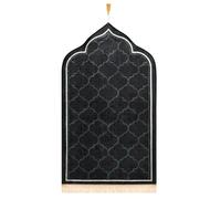 IBLUELOVER Tapis de Prière Musulmans Tapis de Prière Islamique avec Frange Tapis Prière en Peluche Rembourré Epais Tapis de Sol Islamic Prayer Portable Tapis Prière Cadeau Pèlerinage L'Aïd Mariage
