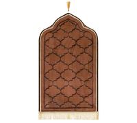IBLUELOVER Tapis de Prière Musulmans Tapis de Prière Islamique avec Frange Tapis Prière en Peluche Rembourré Epais Tapis de Sol Islamic Prayer Portable Tapis Prière Cadeau Pèlerinage L'Aïd Mariage