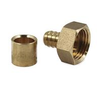 IBP Bänninger - Raccord à glissement - Lot 10 Raccords PER à glissement Ø16 - Femelle écrou libre 3/4" (20/27) -