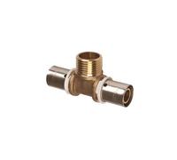 IBP Bänninger - Raccord à sertir - Té PER à sertir Ø25 - Mâle 3/4" (20/27) - Ø25 -