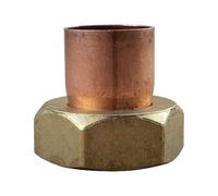 IBP Bänninger - Raccord Cuivre à souder - Douille droite écrou prisonnier 359 G emelle 1"1/4(33/42) - Tube Cuivre Ø28