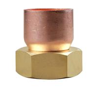 IBP Bänninger - Raccord Cuivre à souder - Douille droite écrou prisonnier 359 G emelle 1"(26/34) - Tube Cuivre Ø28