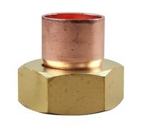 IBP Bänninger - Raccord Cuivre à souder - Douille droite écrou prisonnier 359 G emelle 1"(26/34) - Tube Cuivre Ø22