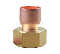 IBP Bänninger - Raccord Cuivre à souder - Douille droite écrou prisonnier 359 G emelle 3/8"(12/17) - Tube Cuivre Ø12