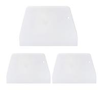 IBXWMNG 3 Pièces Corne Patisserie,Grattoir à Pâte en Plastique Coupe pâte Alimentaire, Plastique Racloir Patisserie Spatules pour Pain Cuisine, Pâtisserie, Crêpes,pour Pate Fromage Chocolat