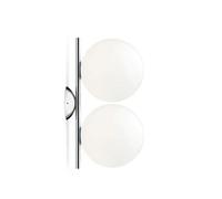 FLOS lampe murale ou au plafond IC C/W DOUBLE 1 (Acier chromé - Verre soufflé et métal)