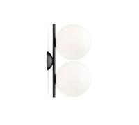 FLOS Applique / Plafonnier IC Lights C/W1 Double – Verre soufflé et métal – Noir