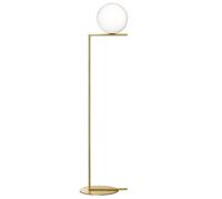 FLOS – Lampadaire IC Lights F2 – Laiton brossé opale H 185,2 cm Ø 30 cm