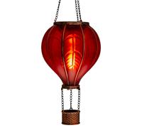 IC Gardenstyle Lampe Solaires Ballon Chaud LED 20 L Luminaire Flamme Rouge Bleu