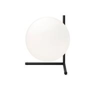 FLOS Lampe de table IC Lights T2, verre soufflé et métal, Noir-opale