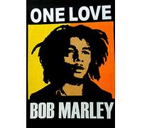 ICC Bob Marley One Love Poster 76,2 x 101,6 cm en tapisserie psychédélique hippie bohémien cadeau à suspendre au mur de dortoir, couverture, tapisserie, hippie, rasta et reggie