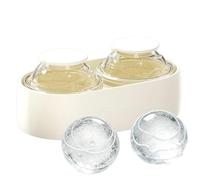 Ice Ball Maker Mold - Silicone Sphere Tray | Easy Release Freezer Mold