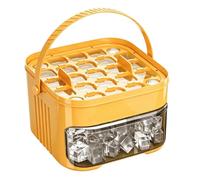 Ice Freeze Mold - Ice Molds Box, Double Layer 50 Cavity Mould for Freezing, Chilled Storage Device, Kitchen Accessory Item with Frosty-Flair, Portable Culinary Tool for Refreshing, Cooling and Serving