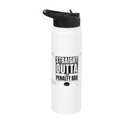 Ice Hockey Player Gift Straight Outta The Penalty Box Stainless Steel Insulated Water Bottle