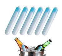 Ice Sticks For Water Bottles - Portable 6 Pieces Reusable Cooling Tubes, Safe Beverage Chiller Inserts, Long Lasting Freezer Refresh Accessories, Slim Drink Temperature Solution | Lunch Box Cooler