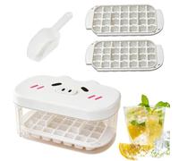 Ice Tray With Lid And Bin | Cute Design Portable Box