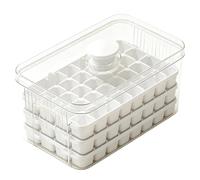 Ice Tray with Storage 3-Tier Icy Block 96-Grid Mold with Lid and Bin