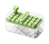 IcecubeTray with Lid and Bin - 23,8 × 13,5 × 11 cm Freezer, icecubeMold | iceStorage Container with Lid, Stackable icecubeMaker for Home Kitchen, Easy Release icecubeTray for Drinks, Beve