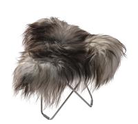 Iceland Flying Goose Tabouret en peau de mouton Cuero Chrome / Wild gris - 7340172614623