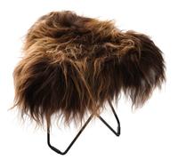 Iceland Flying Goose Tabouret en peau de mouton Cuero Noir / Sauvage brun - 7340172614975