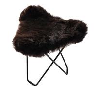 Iceland Flying Goose Tabouret en peau de mouton Cuero Noir / Shorn noir - 7340172614647