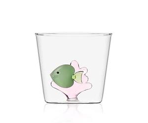 Ichendorf Milano 0.09352059 Tumbler Avec Poisson Vert/Algue Rose Collection Marine Garden