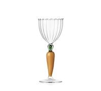 Ichendorf Milano Gobelet Optique Carotte, Collection Vegetables, 35 cl, Verre Borosilicate, Fait à la Main