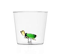 Ichendorf Milano Gobelet Tortue - Verre borosilicate - Design italien moderne - Verre avec figurine - 8 x 8,5 cm