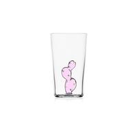 Ichendorf Milano Long Drink, Cactus Rosa, Collection Desert Plants, 45 cl, verre borosilicate, fait à la main