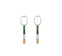 Ichendorf Milano Lot de 2 cuillères à café collection Andalousie H12 cm Verre borosilicate Fait main