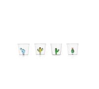 Ichendorf Milano Lot de 4 Tumbler, collection Desert Plants, 35 cl, verre borosilicate, fait à la main