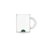 Ichendorf Milano Mug, point vert, collection Luna, 40 cl, verre borosilicaté, fait à la main