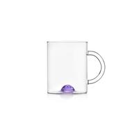 Ichendorf Milano Mug, Punto Lilla, Collection Luna, 40 cl, verre borosilicaté, fait à la main