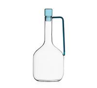 Ichendorf Milano Pichet transparent avec bouchon pétrole | Collection Liberta | 135 cl | Verre borosilicate | Fabriqué à la main