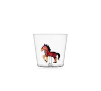 Ichendorf Milano Tumbler Cavallo, Collection Animal Farm, 30 cl, verre borosilicate, fait à la main