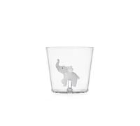 Ichendorf Milano Tumbler éléphant blanc, collection Savannah, 30 cl, verre borosilicate, fait main