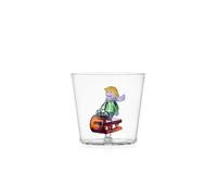 Ichendorf Milano Tumbler Enfant et Luge Collection Snow Games, 30 cl, verre borosilicate, fait à la main
