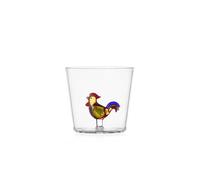 Ichendorf Milano Tumbler Gallo, Collection Animal Farm, 30 cl, verre borosilicaté, fait à la main