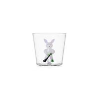 Ichendorf Milano Tumbler Lapin et Hockey sur glace Collection Snow Games, 30 cl, verre borosilicaté, fait à la main