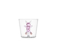 Ichendorf Milano Tumbler Lapin et Patinage sur glace, Collection Snow Games, 30 cl, Verre borosilicaté, fait à la main