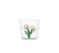 Ichendorf Milano Tumbler Marguerite, Collection Botanique, 30 cl, Verre borosilicate, fait à la main