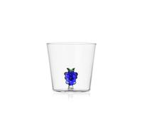 Ichendorf Milano Tumbler Raisin, Collection Fruits & Flowers, 30 cl, verre borosilicaté, fait à la main