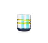 Ichendorf Milano Tumbler, Turquoise et Jaune, Collection Gesti, 35 cl, Verre soufflé à la bouche, Finition à la main