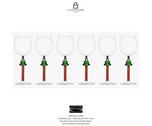 Ichendorf Milano Woodland Tales Set 6 Verres À Vin Arbre 22 Cm