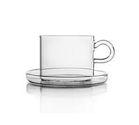 Ichendorf Piuma Lot de 6 tasses à thé avec assiette en verre borosilicate