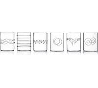 Ichendorf - Set de 6 verres à eau Déco clairs