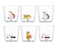 Ichendorf Tabby Cat Bicchiere Tumbler 35 Cl Set 6 Pz Colori Assortiti