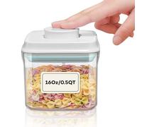 iChewie - BopTop (1 Pièce) Récipient hermétique pour le stockage des aliments - Boîte à joint mécanique en silicone - empilable sans BPA - 500ml