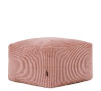 Icon Amara Tabouret Velours Côtelé, Pouf Repose Pieds avec Remplissage, Tabouret Pouf, Meuble Salon, Decoration Chambre, Aube Rose