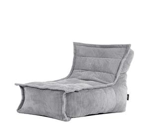 Icon Dolce Enfant Pouf Velours Côtelé avec Remplissage, Gris | Fabriqué en Europe, Pouf Enfant, Pouf Poire, Tissu en Velours Côtelé Doux, Confortable Chaise Enfant pour Salon et Chambre
